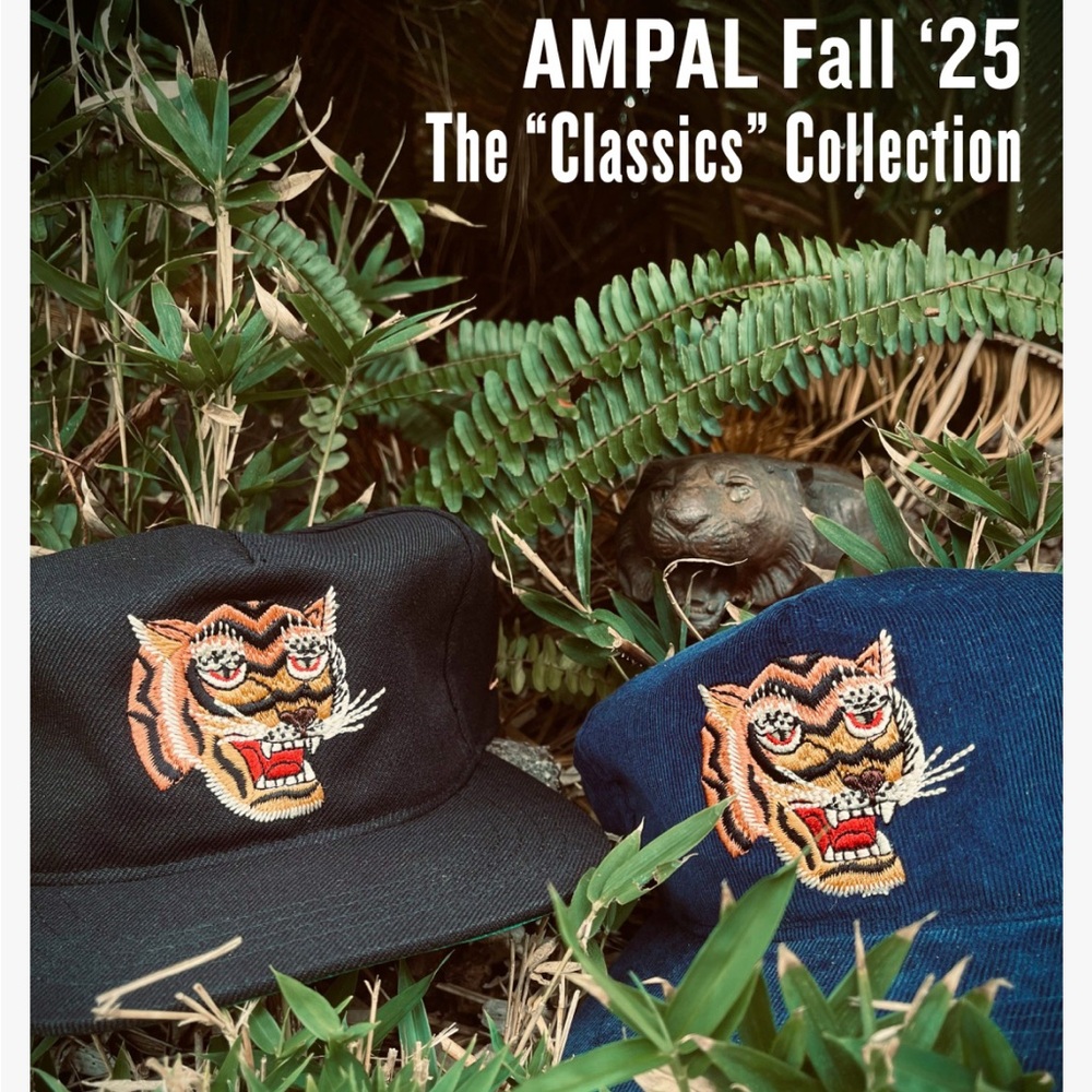 Ampal Creative Embroidered Tiger Navy Hat